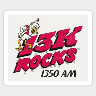 1350 AM KBAD / 80s Progressive Rock Radio Station Sticker